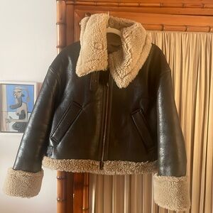 Zara Shearling Lined Jacket.